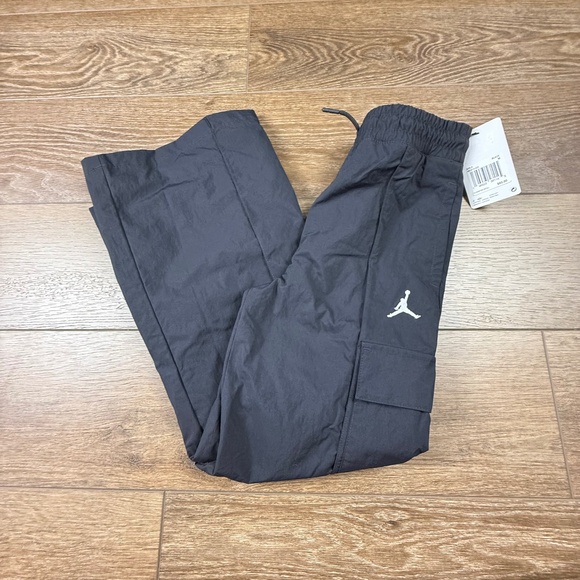 Jordan Big Kids Girls Double Cargo Woven Pants Size M NWT Back to School Black - Picture 3 of 15